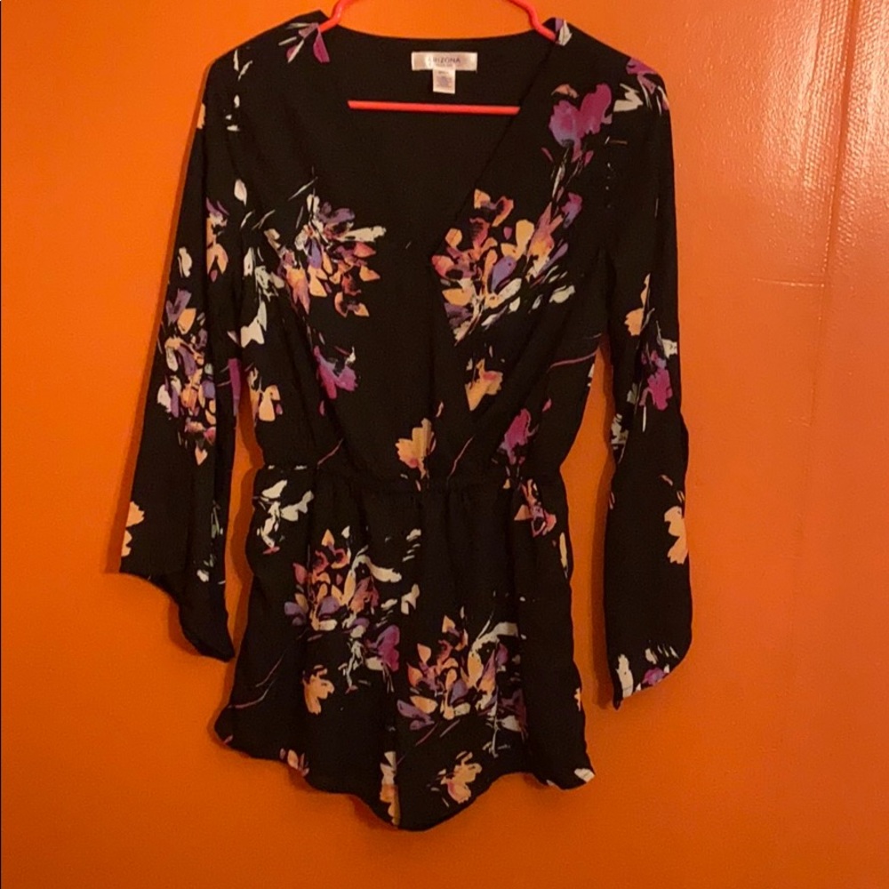 Floral romper.